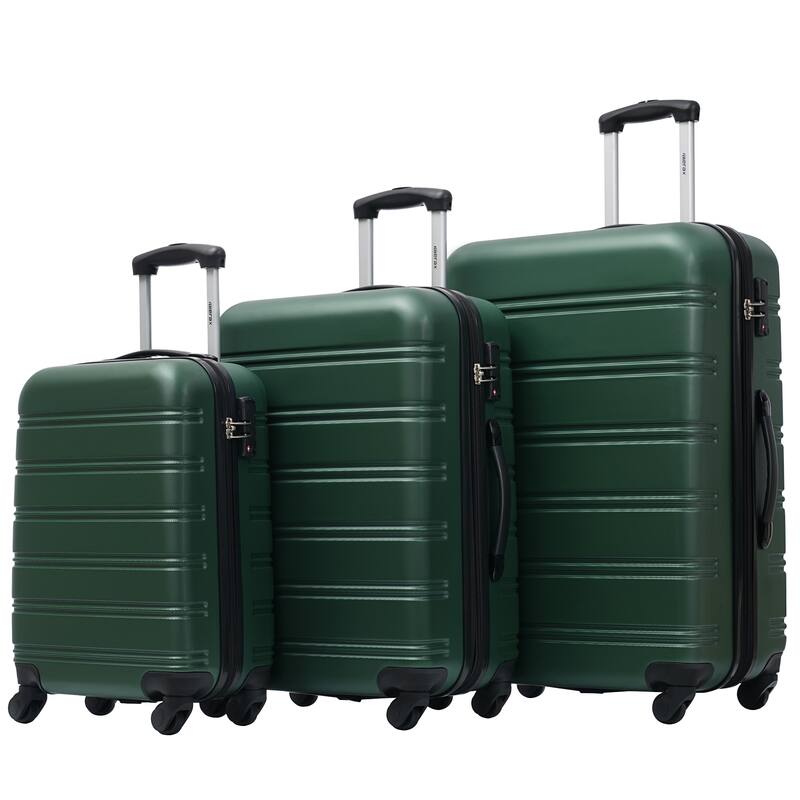 3Pcs Luggage Set (20"24"28") Lightweight Travel Suitcase Sets w/TSA